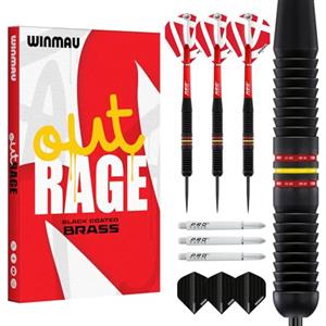 WINMAU Outrage 20g Freccette in Ottone con Alette Prism Alpha e Prism Force Aste (Steli)