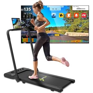 ArtGo GIOTTO Tapis Roulant Elettrico Salvaspazio, Pieghevole con APP Bluetooth per Kinomap, Zwift, BitGym, Tapis Roulant Compatto, ASSISTENZA ITALIA, Nero