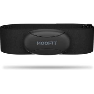 moofit HR8 Cardiofrequenzimetro Fascia Toracica, Dati Frequenza Cardiaca in Tempo Reale Bluetooth 5.0/ANT+, Impermeabile IP67, Compatibile con le app iOS/Android, Attrezzatura da Palestra, Nero