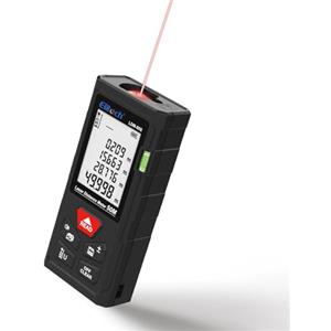 Elitech Distanziometro Laser Strumento di Misura Digitale da 165 Piedi con Precisione di ±2 mm, Modalità Area/Volume/Pythagoras, LCD Retroilluminato, 99 Registrazioni LDM-50S