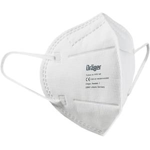 Dräger X-plore Air FFP2 NR, FFP piegato piatto con passanti per le orecchie, Maschera antipolvere, Taglia unica, 10 pezzi