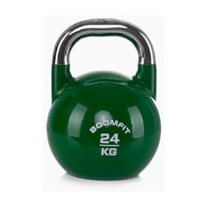 BOOMFIT Kettlebell 24 kg Ghiria da Competizione | Pesi Palestra per CrossFit e Home Gym | Acciaio con Tecnica Costante per Snatch e Swing | Attrezzatura Professionale per Allenamento Funzionale