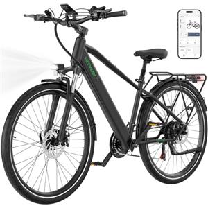 HITWAY Bici Elettrica, Bicicletta Elettrica 27,5/29 Pollici, Batteria Rimovibile 36V 12,8Ah, Motore 250W fino a 25 km/h, Autonomia 50-80 km, MTB E-Bike Pedelec City per Adulti