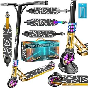 KESSER® monopattino acrobatico GT-Limit 360° sterzo divertente acrobatico con supporto ABEC 9 cuscinetti a sfera, ruote in PU da 110 mm, Scooter
