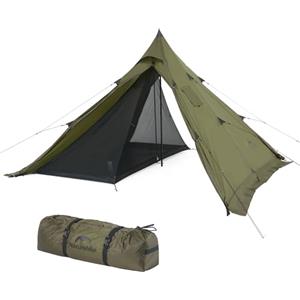 Naturehike Ranch - Tenda antincendio con tenda interna, 4 stagioni, collegamento termico per stufa, antivento, impermeabile, per campeggio invernale