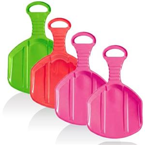 LILENO SPORTS Popo - Slittino per Bambini (Set di 1), Piatto da Slitta in Plastica per Tutta la Famiglia, Giornate Invernali Indimenticabili, Ottimo anche per Adulti