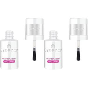 Essence Cosmetics Extreme Last Smalto Unghie Top Coat, Lunga Durata, Levigante, Protettivo, Lucida, 8 ml (Confezione da 2)