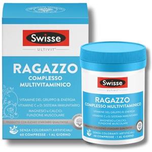 Swisse Multivitaminico Ragazzo, Integratore Alimentare Multi-nutriente per Integrare la Nutrizione dei Ragazzi, 60 Compresse