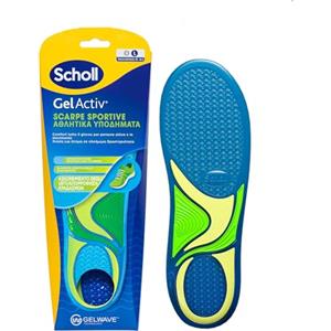 Scholl GelActiv - Solette in Gel per Scarpe Sportive L con Comfort e Assorbimento Shock