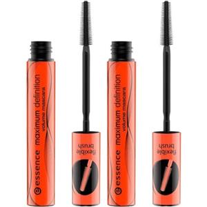 Essence Cosmetics essence maximum DEFINITION mascara, volumizzante, arricciante, definizione, allungamento (8ml) (Confezione da 2)