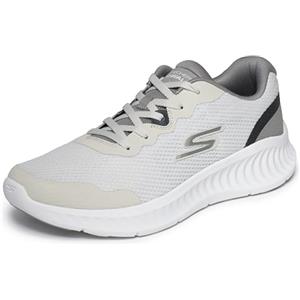 Skechers Uomo Go Walk Now Viligent Basket, Bordo Tessile Bianco Sporco, 42 EU