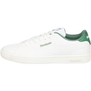 Reebok Scarpe da Ginnastica Unisex Court Clean, Bianco/Verde Field, 34,5 EU