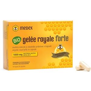 Medex Organic Geleé Royal FORTE, Pappa Reale biologica ad alto dosaggio 1000 mg, liofilizzata, forma secca, capsule 30 pz