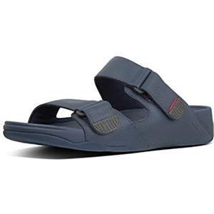 Fitflop Gogh Moc - Leather, Sandali a ciabatta Uomo, Blue (Midnight Navy 399), 41 EU