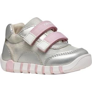 Geox B Lupidoo Girl A, Scarpe Primi Passi Bambine e Ragazze, Silver Pink, 26 EU