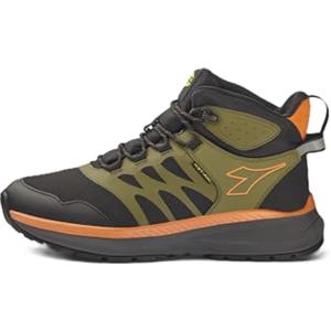 Utility Diadora | Freedom Mid O6 SR - Scarpe Professionali Outdoor Non Antinfortunistiche - Senza Puntale e Inserto antiperforazione - Colore Black/Green Olive - Taglia 39