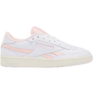 Reebok Donna Club C Revenge Sneaker, FTWRWHITE/Chalk/PUREPINK, 39 EU