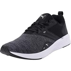 PUMA Unisex NRGY Comet Running Shoes, Puma Black-Puma White, 40.5 EU