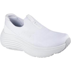 Skechers Donna Max Cushioning Endeavour Sarasota Sneaker, White Textile/Trim, 41 EU