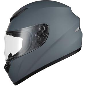 Favoto Casco moto integrale per Adulti Approvato ECE Caschi Traspiranti Protezione di Sicurezza L (59-60cm) Grigio