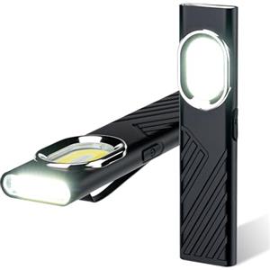 Wigearss Torcia Magnetica Ricaricabile USB Lampada da Lavoro Officina Luce LED COB Portatile con 8 Modalità