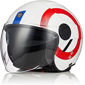 TORC Casco Moto Jet Casco Scooter con Doppia Visiera Omologato ECE 22-06