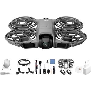 DJI Neo 2 (drone singolo), leggero e pieghevole, decollo e atterraggio dal palmo della mano, controllo con gesti, ActiveTrack (Spina + 2 torce elettriche + kit di pulizia)