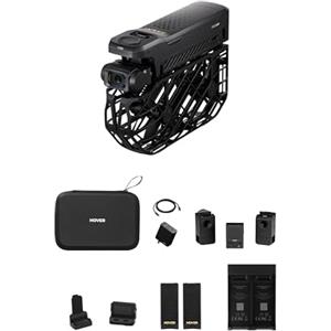 HOVERAir X1 PROMAX Action Cam Volante 8K, drone pieghevole con fotocamera con 42 KM/H Velocità di Follow, 10+ Modalità di Volo Completamente Automatiche, Vola Ovunque con OmniTerrain(Combo Fly Joy)
