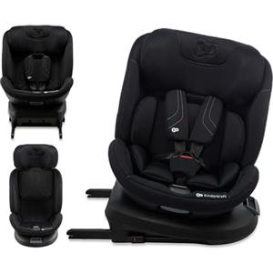 kk Kinderkraft Kinderkraft XPEDITION 3 I-SIZE 40-150 cm, Seggiolino auto 0-36 kg, 360 girevole, Isofix Base, Reclinabile Posizione sdraiata, Poggiatesta regolabile, Gruppo 0 1 2 3, SPS+, H-GUARD+, Nero