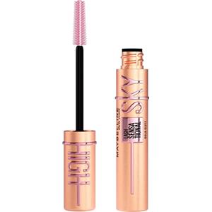 Maybelline New York Mascara Allungante e Volumizzante, Lunghezza e Volume Senza Limiti, Tenuta 24H, Finish Glitterato e Brillante, Ciglia Sensazionali Sky High, Tonalità: Rose Gold Glitz, 7,2 ml