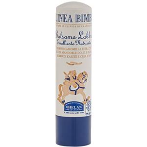 Helan, Linea Bimbi Bio - Burrocacao Labbra Bambini alla Vaniglia, Balsamo Riparatore e Lenitivo con Camomilla, Lip Balm con Olio di Mandorle Dolci, Oliva, Burro di Karitè e Cera d'Api, Burro Cacao 4ml