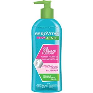 Gerovital Stop Acnee Gel Detergente Viso Purificante con Acido Salicilico - Azione Anti-Imperfezioni, Brufoli, Anti-acne, per Pelle Grassa e a Tendenza Acneica - 150 m