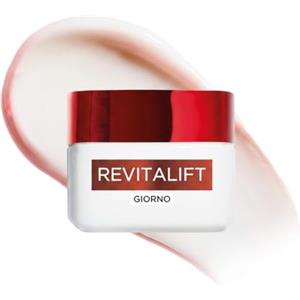 L'Oreal Paris L'Oréal Paris Crema Viso Giorno Revitalift, Per Tutti i Tipi di Pelle, Azione Rassodante, Pelle Rimpolpata e Idratata, Arricchita con Elasti-Peptidi e Pro-Retinolo, 50 ml