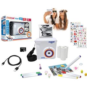 Lexibook, Starcam® Print, Camera Pack with Instant Printer, 3 Paper Rolls and Neck Strap, DJ130
