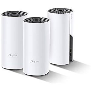 TP-Link Deco P9 Hybrid WiFi Mesh con Powerline, WiFi AC1200 + Powerline AV1000, Adatto per Edifici Storici con Muri Spessi, Pacchetto da 3 Unità Fino a 560 ㎡, Compatibile Alexa
