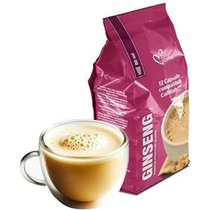 La Capsuleria Caffè GINSENG DOLCE (96 Capsule) compatibili con Caffitaly, 8 confezioni x 12 Capsule