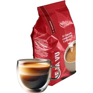 La Capsuleria Caffè CREMOSO - extra cremoso (96 Capsule) compatibili con Caffitaly, 8 confezioni x 12 Capsule
