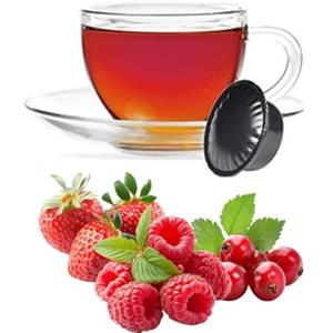 KICKKICK Tisana Frutti Rossi Compatibile con/Sostituzione di Lavazza A Modo Mio - Bevanda Solubile in Cialde - 10 Capsule