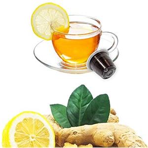 KICKKICK 10 Capsule Tisana Infuso Zenzero e Limone Nespresso - Bevanda Solubile Compatibile con Macchina Caffè Nespresso
