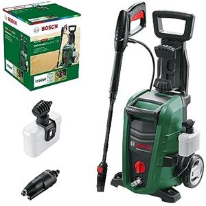 Bosch Idropulitrice UniversalAquatak 130, 2 ugelli, filtro per l'acqua, pistola ad alta pressione, tubo flessibile da 6 m, cavo da 5 m, potenza 1700 Watt, pressione: 130 bar, portata max.: 380 l/h