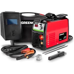GREENCUT MMA200 Saldatrice inverter elettrica Potenza 25A 220-240V Tecnologia IGBT Elettrodi da 2,5-3,2 mm Accessori inclusi.