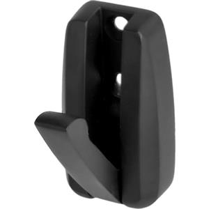 SOTECH gancio pieghevole a superficie HIPPO nero opaco con molla Gancio appendiabiti in metallo, design salvaspazio ideale per spazi ristretti come nelle roulotte