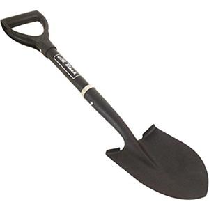 SPACE-SHOP MINI PALA VANGA IN ACCIAIO XT ALL BLACK PER CERCAMETALLI METAL DETECTOR GARRETT