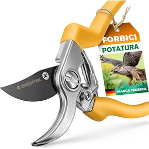 GRÜNTEK Forbici Cesoie da Potatura Giardino 21cm con lama Giapponese. Forbice per Fiori Piante Vendemmia. Utensile Giardino Universale