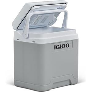 IGLOO IE27 Frigo Elettrico, 12V e 230V, 27L - Mini Frigorifero Compatto per Auto, Campeggio, Viaggi, Barca e Festival - Leggero, Portatile, con Vano Portacavo e Modalità Eco/Max