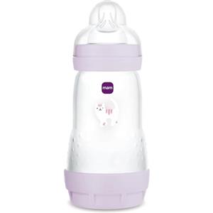 MAM Biberon Easy Start 260 ml, Biberon anticolica per allattamento misto, Riduce le bolle d'aria e il rischio di coliche, Accessori neonati 2+ mesi autosterilizzanti e con tettarella misura 2, Rosa