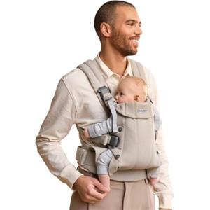 BabyBjörn Marsupio Harmony, Tessuto mélange, Beige chiaro