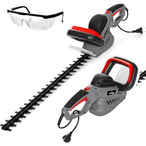 LEHMANN Tagliasiepi Elettrico, Lunghezza Lama 61 cm, Distanza Denti 20 mm, Potenza Massima 1800 W, Protezione Antiurto, Impugnatura Ergonomica, Leggero 3,7 kg, per Siepi e Arbusti, Grigio