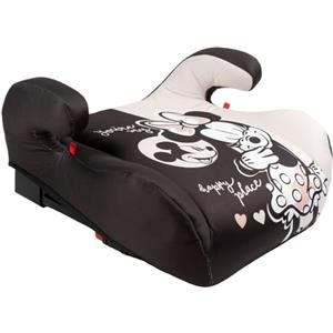 Tataway seggiolino alzatina auto bimbi ISOFIX Disney Minnie Mouse i-Size ECE R129, Rialzo bimbi 125-150 cm, 22-36 kg, 6-12 anni, gruppo 3, facile da trasportare - sfoderabile e lavabile