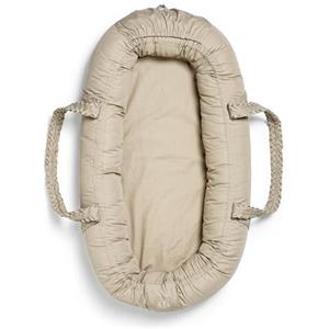 Elodie Details Riduttore Lettino Neonato - Nido Baby Nest Portatile Antisoffoco con Maniglie Lunghe, Tasca Integrata & Materasso, 100% Cotone Bio, OEKO-TEX, Lavabile, Bozzolo 78×45 cm, Tender Taupe